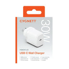 CYGNETT 30W GaN USB-C Wall Charger - White - (Au Version) - Box Damaged