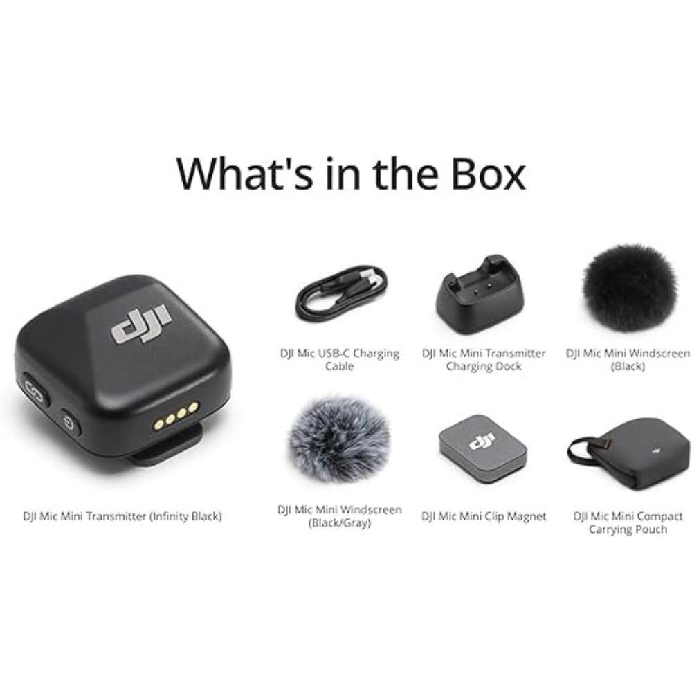 DJI Mic Mini Transmitter - Infinity Black - Wireless Microphone DJI