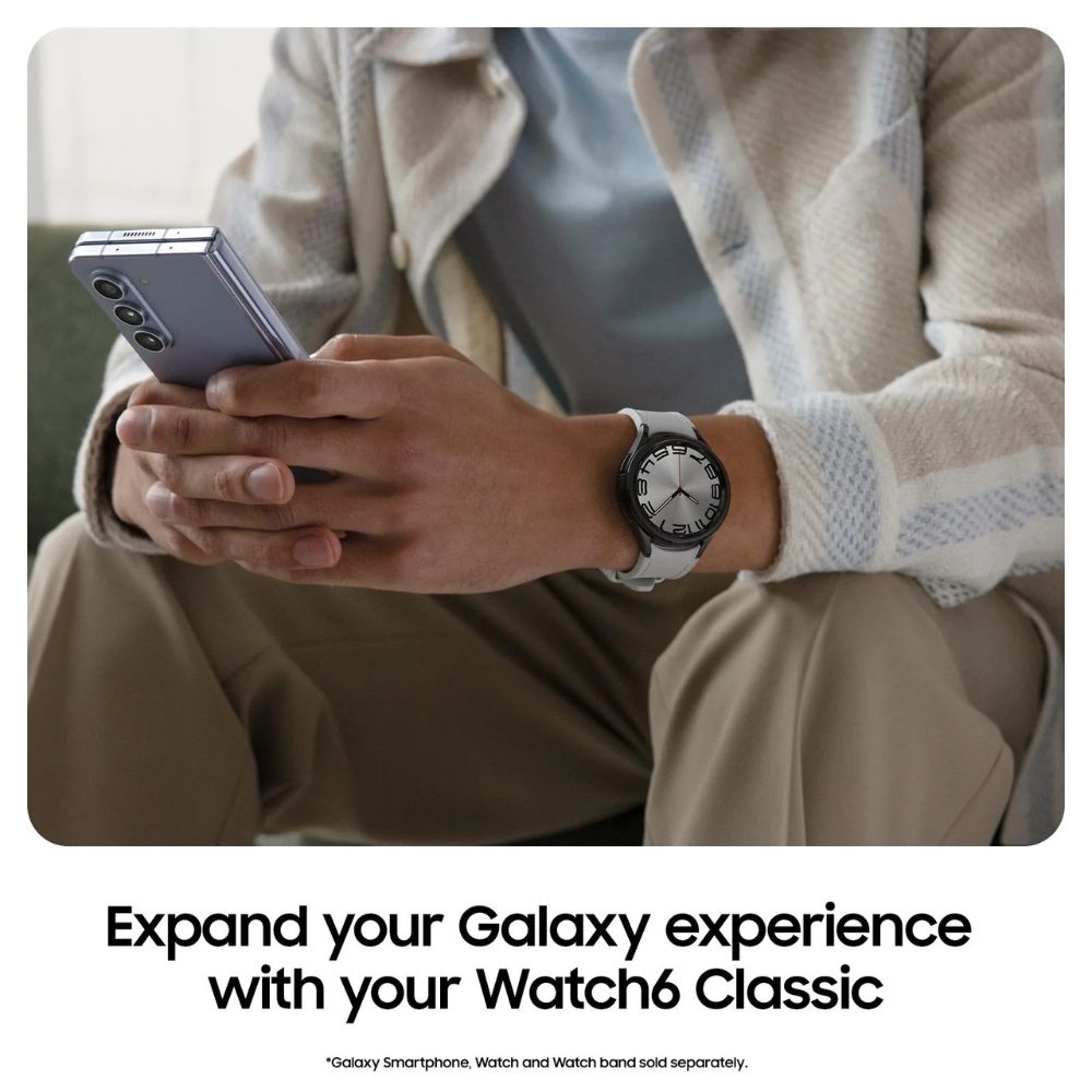 Samsung Galaxy Watch6 Classic 47mm Bluetooth - Black - Pristine Refurbished