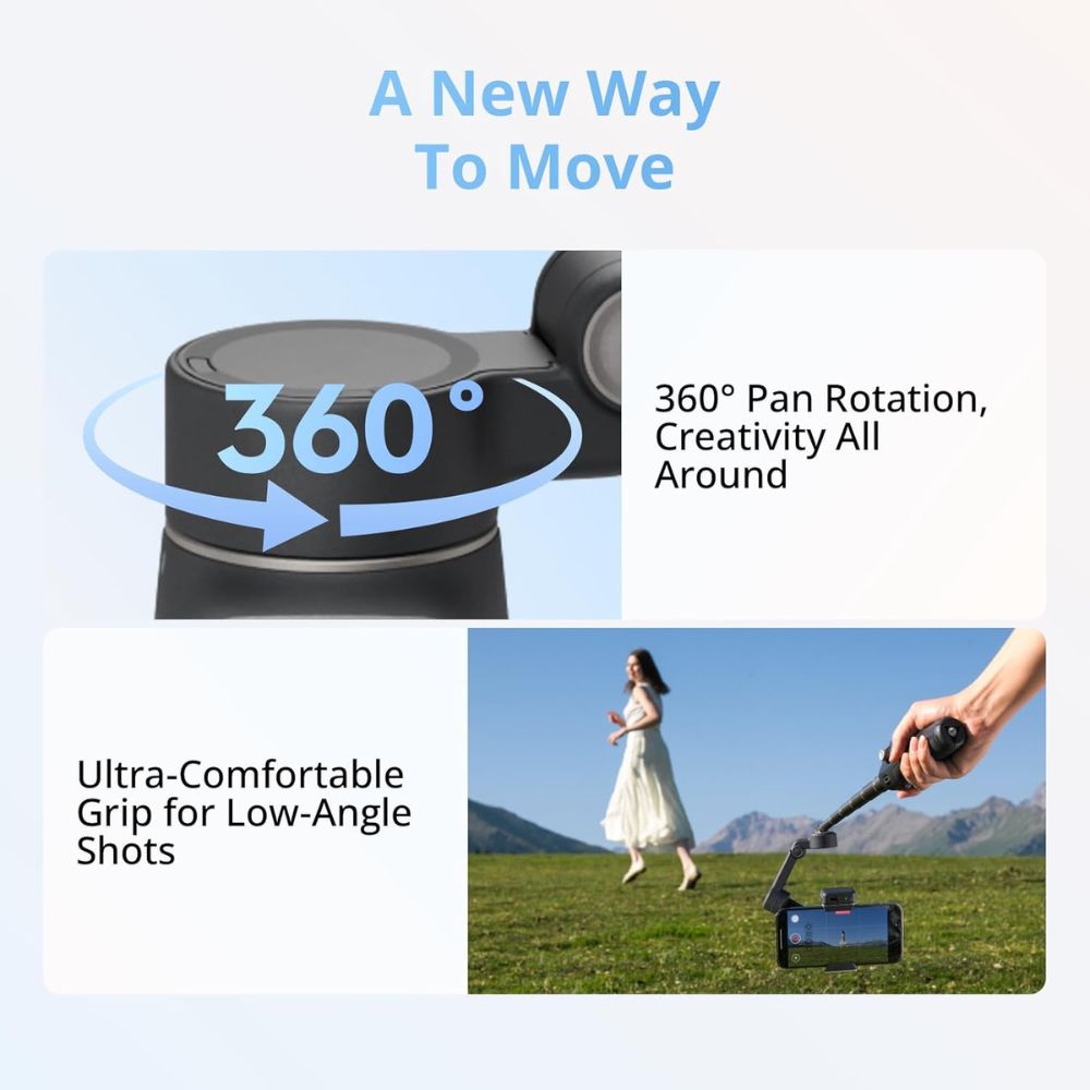 DJI Osmo Mobile 8 - 3-Axis Smartphone Gimbal - ActiveTrack, Intelligent Shooting Modes DJI