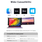 Trion 11.6" Laptop Monitor Extender 1080P IPS FHD Portable Laptop Dual Screen Extender - Black