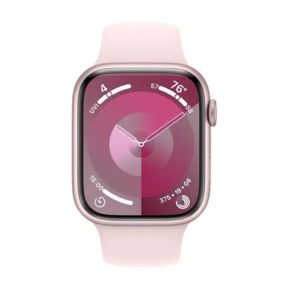Apple Watch Series 9 41mm, 45mm GPS + Cellular Aluminium Case - Starlight, Silver, Midnight, Red, Pink, Graphite, Gold with Generic Band Smartwatch apple