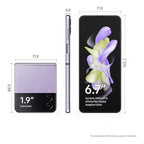 Samsung Galaxy Z Flip4 5G Smartphone 256GB - Bora Purple - (Au Version) - Pristine Refurbished Samsung
