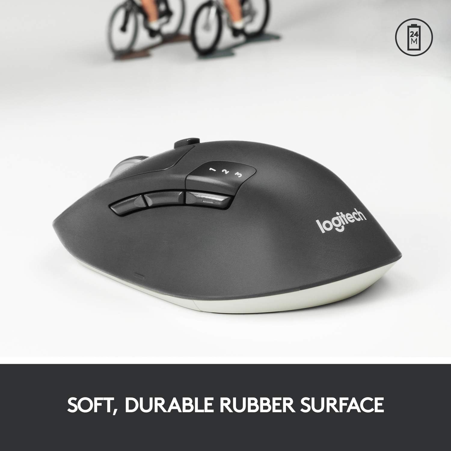 Logitech M720 Triathlon Multi-Device Wireless Mouse - Black