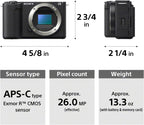 Sony ZV-E10 II Mirrorless Camera with 16-50mm Lens (ZV-E10M2K) – Black