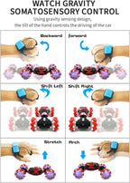 GW124 Hand Gesture Control RC Double-Sided Twist Stunt Red Car