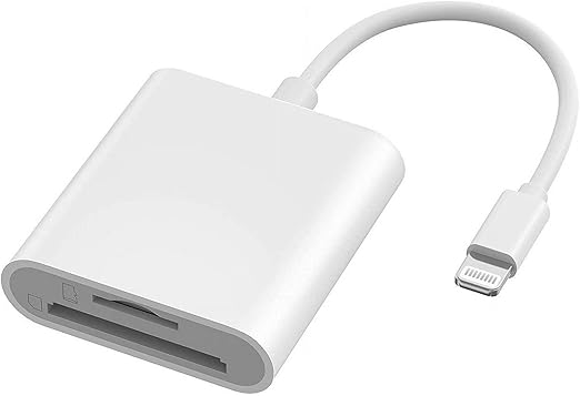 SD Card Reader for iPhone iPad - White - Brand New