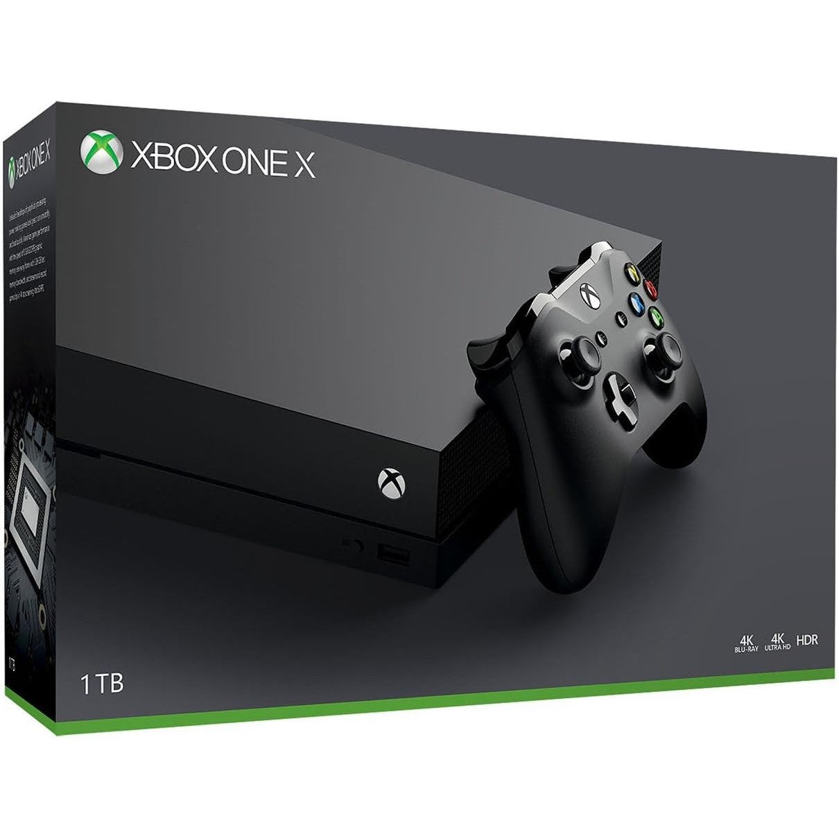 Xbox One X 1TB Console With Wireless Controller - Black  AU Version ( Open Never Used )