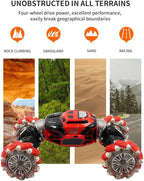 GW124 Hand Gesture Control RC Double-Sided Twist Stunt Red Car