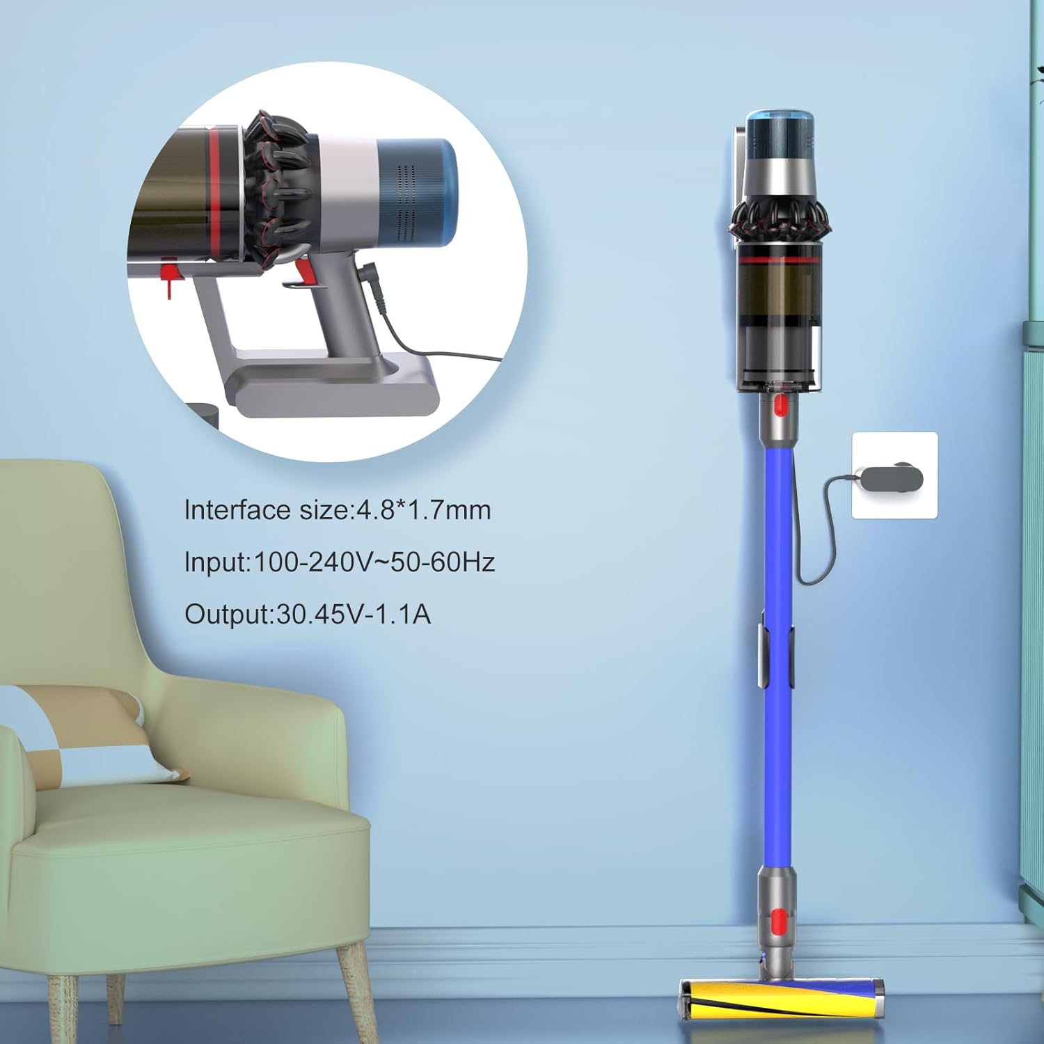 Dyson Charger for - V10, V11, V12, V15 -  AU Plug