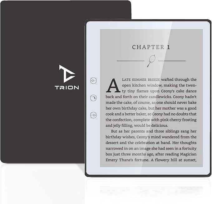 Trion Nex Ebook-Reader - 6" E-Ink Touchscreen, Quad-Core, 32GB Storage, Android 8.1 (Black)