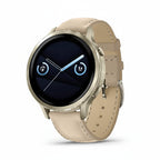 Garmin Venu 4 41mm GPS Smartwatch - Slate with Black, Lunar Gold with Bone, Silver with Periwinkle silicone band