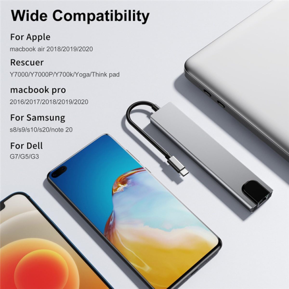 USB-C Hub – Space Grey - 8-in-1 Expansion - Brand New Tristar Online