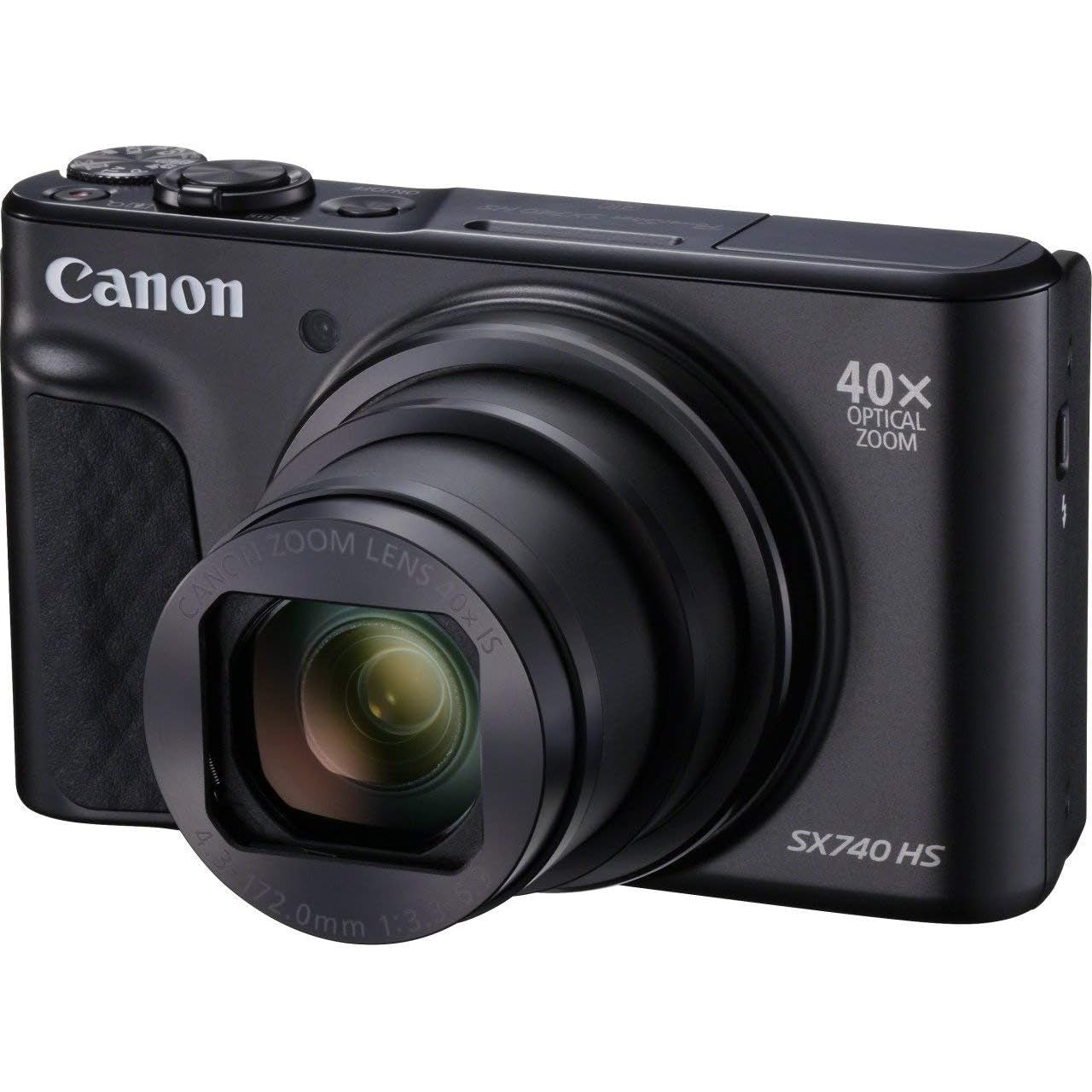 Canon PowerShot SX740 HS Lite Edition – 20.3 MP Compact Travel Zoom Camera (Black)