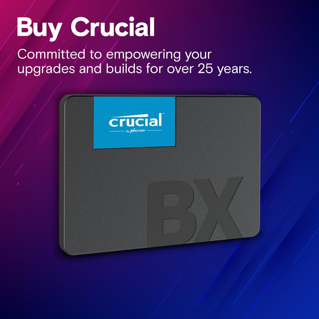 Crucial BX500 1TB 2.5-inch SSD CT1000BX500SSD1 - Black