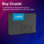 Crucial BX500 1TB 2.5-inch SSD CT1000BX500SSD1 - Black
