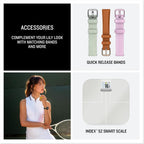 Garmin Lily 2 Smartwatch – Cream Gold with Coconut Silicone Band