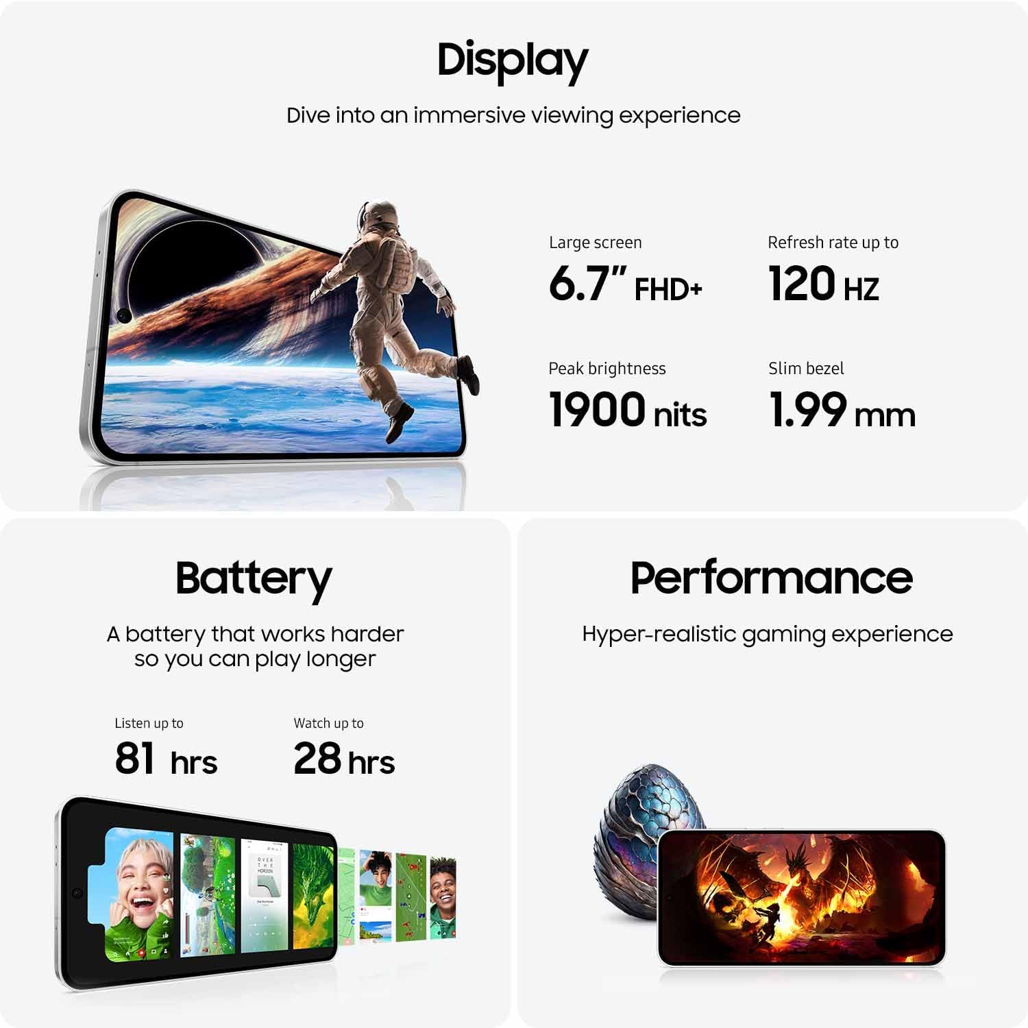Samsung Galaxy S24 FE 5G Smartphone – 128GB Storage, (AU Version) Android, AI-Powered Camera Mint - Pristine Refurbished Samsung
