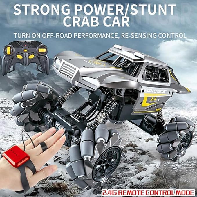 High-Speed Rampage Remote Control Car Toy for Kids - 1:16 Scale with Four-Way Gesture Remote Control High-Quality 2.4G Electric Radio Control Off-Road Vehicle