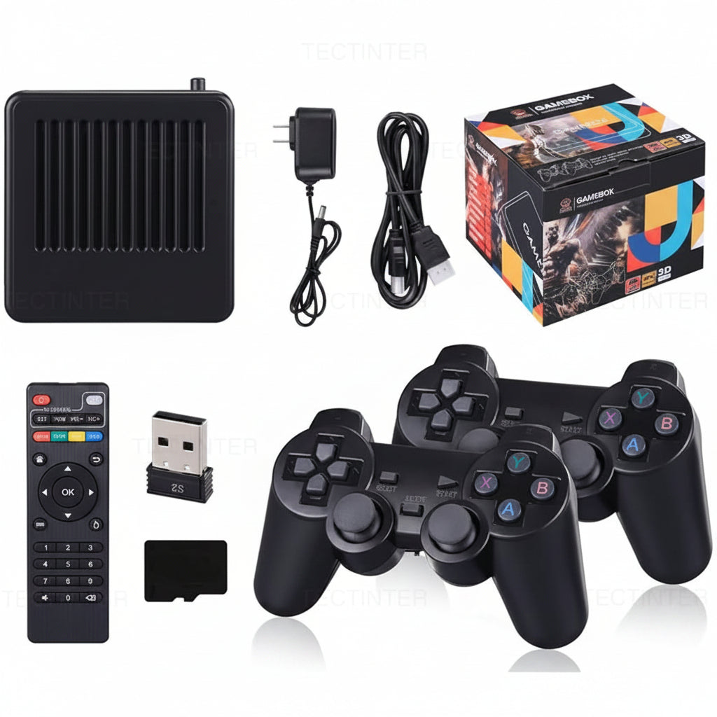 G11 Pro 4K HD Retro Video Game Console - 30,000+ Games with Dual Wireless Controllers
