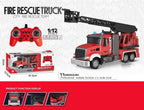 High-Quality 1:12 Die-Cast 11-Channel Remote Control Fire Truck Toy - Lights and Music for Children