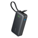 Anker Nano 10K 30W Power Bank with Built-In USB-C Cable – 10000mAh – Black