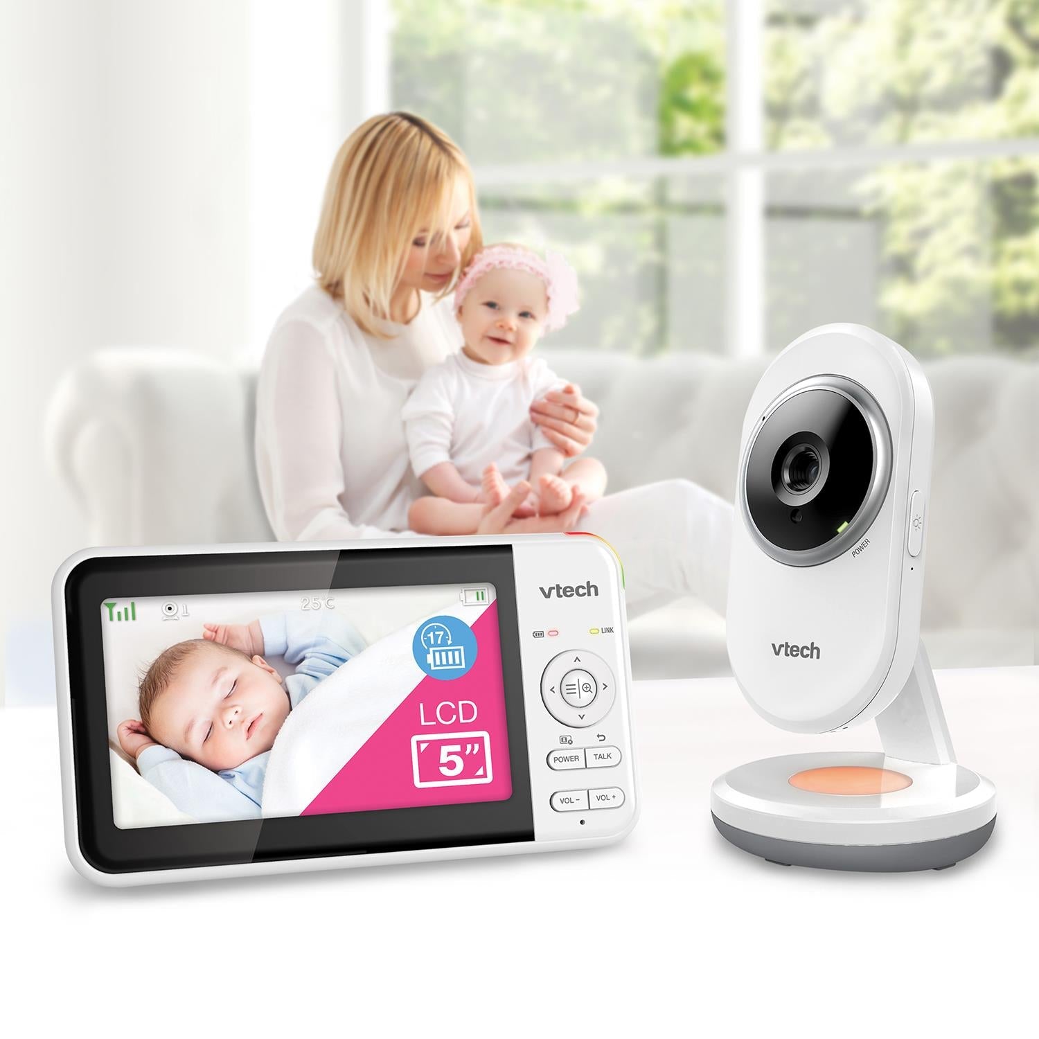 Vtech BM5250N 5" Full Colour Video & Audio Baby Monitor