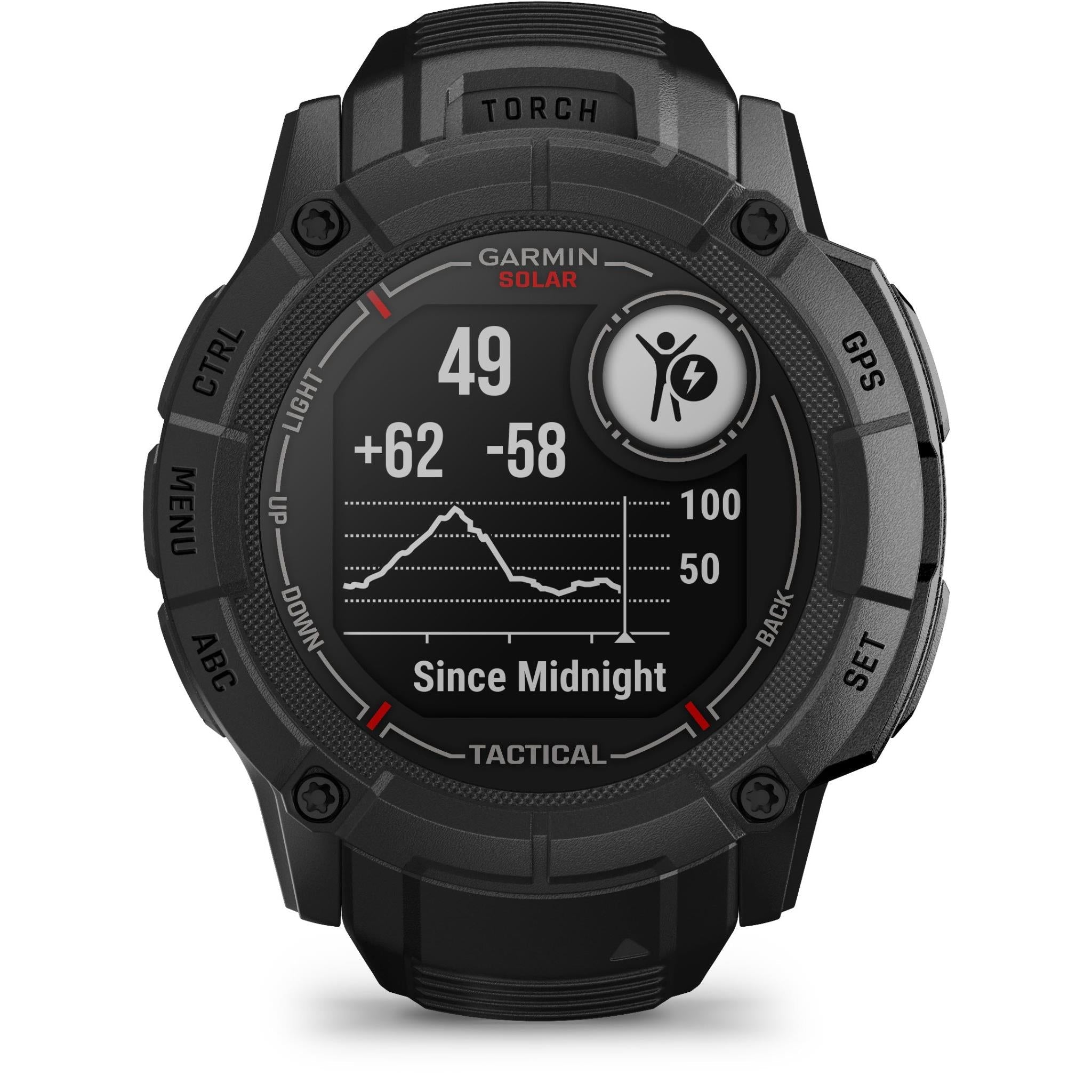 Garmin Instinct 2X Solar Sports Watch Tactical Edition - Black (AU Version) (Open Never Used)