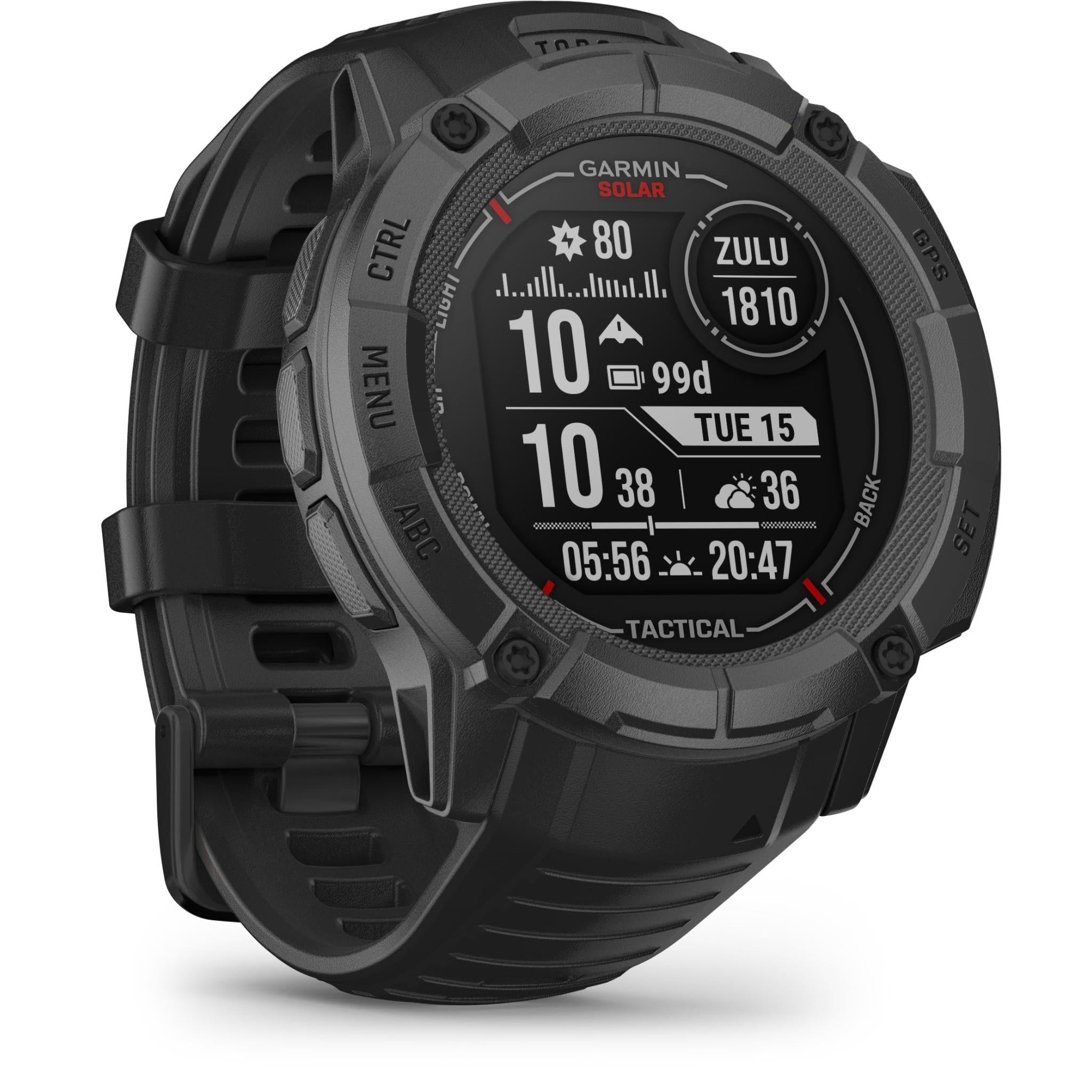 Garmin Instinct 2X Solar Sports Watch Tactical Edition - Black (AU Version) (Open Never Used)