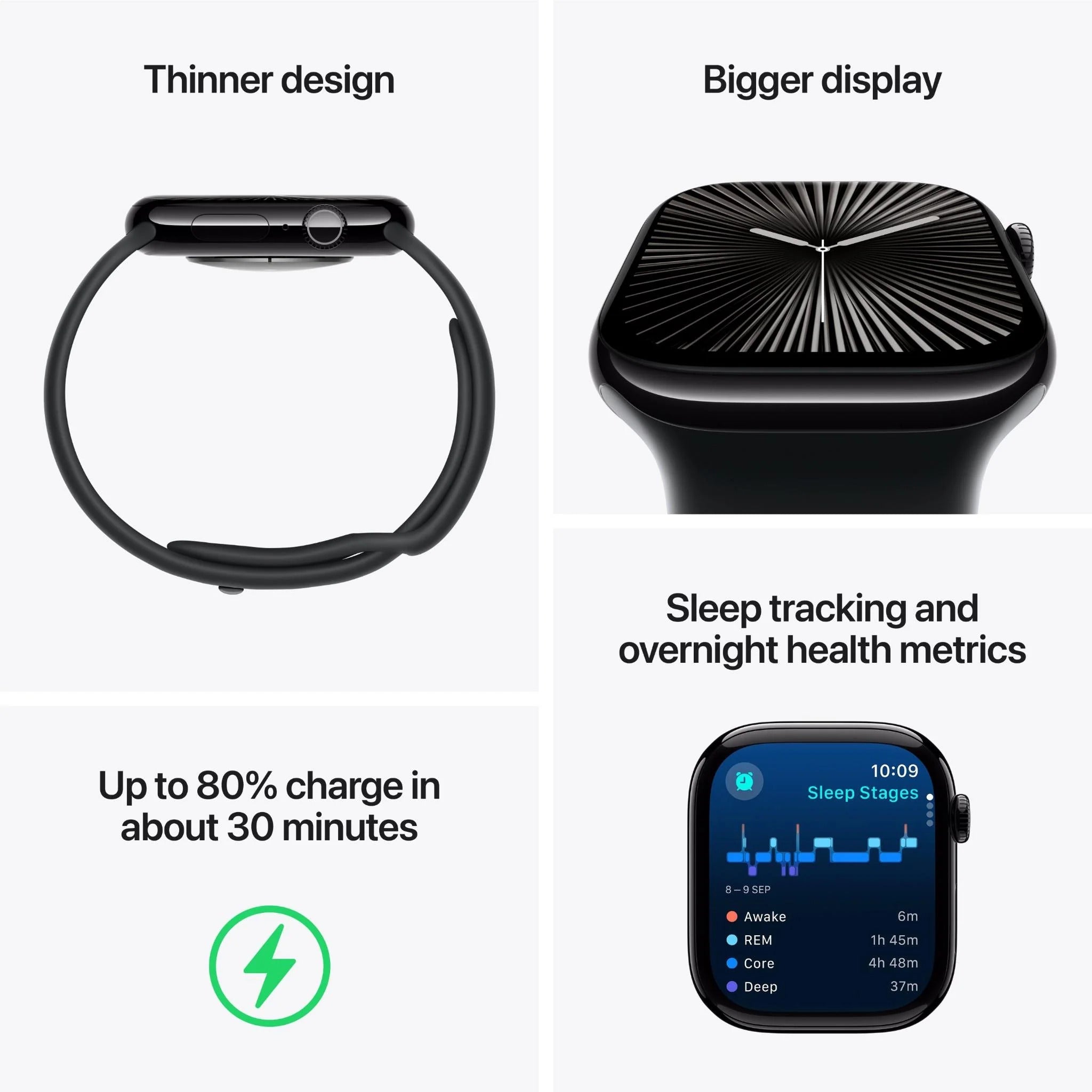 Apple Watch Series 10 42mm Aluminum Case GPS Cellular Sport Band Rose Gold (S/M)  (AU Version) - Pristine – Refurbished Apple