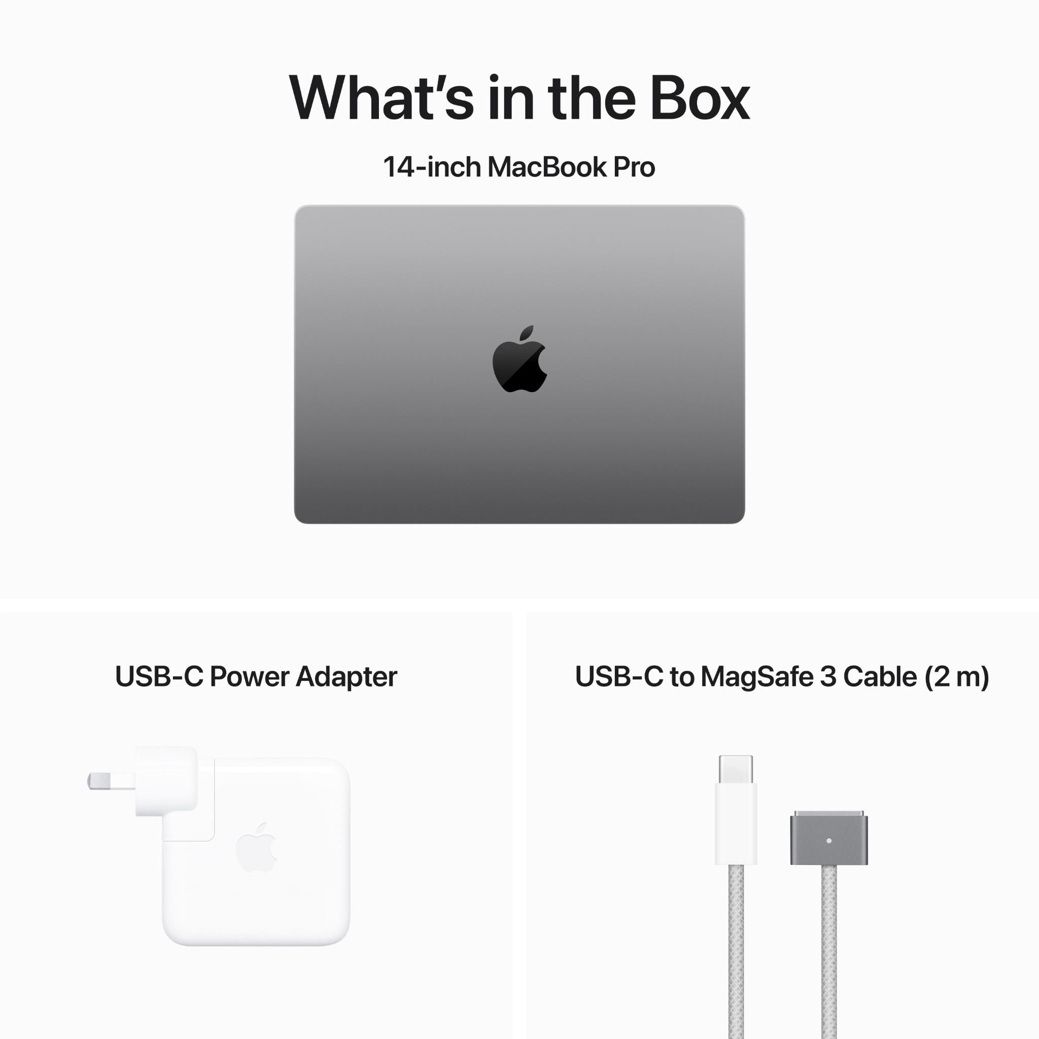 Apple MacBook Pro 14-inch with M3 Chip, 8-Core CPU 10-Core GPU 8GB RAM 512GB SSD - Space Grey (AU Version)