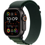 Apple Watch Ultra 2 49mm Titanium Case Black/Green Alpine Loop (M) GPS + Cellular Smartwatch Apple