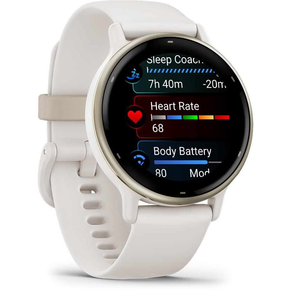 Garmin Vivoactive 5 Smart Watch - Cream Gold with Ivory case - Pristine - Refurbished Garmin