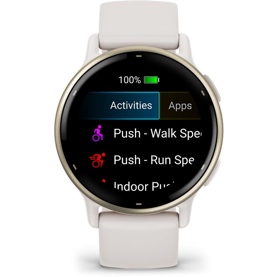 Garmin Vivoactive 5 Smart Watch - Cream Gold with Ivory case - Pristine - Refurbished Garmin