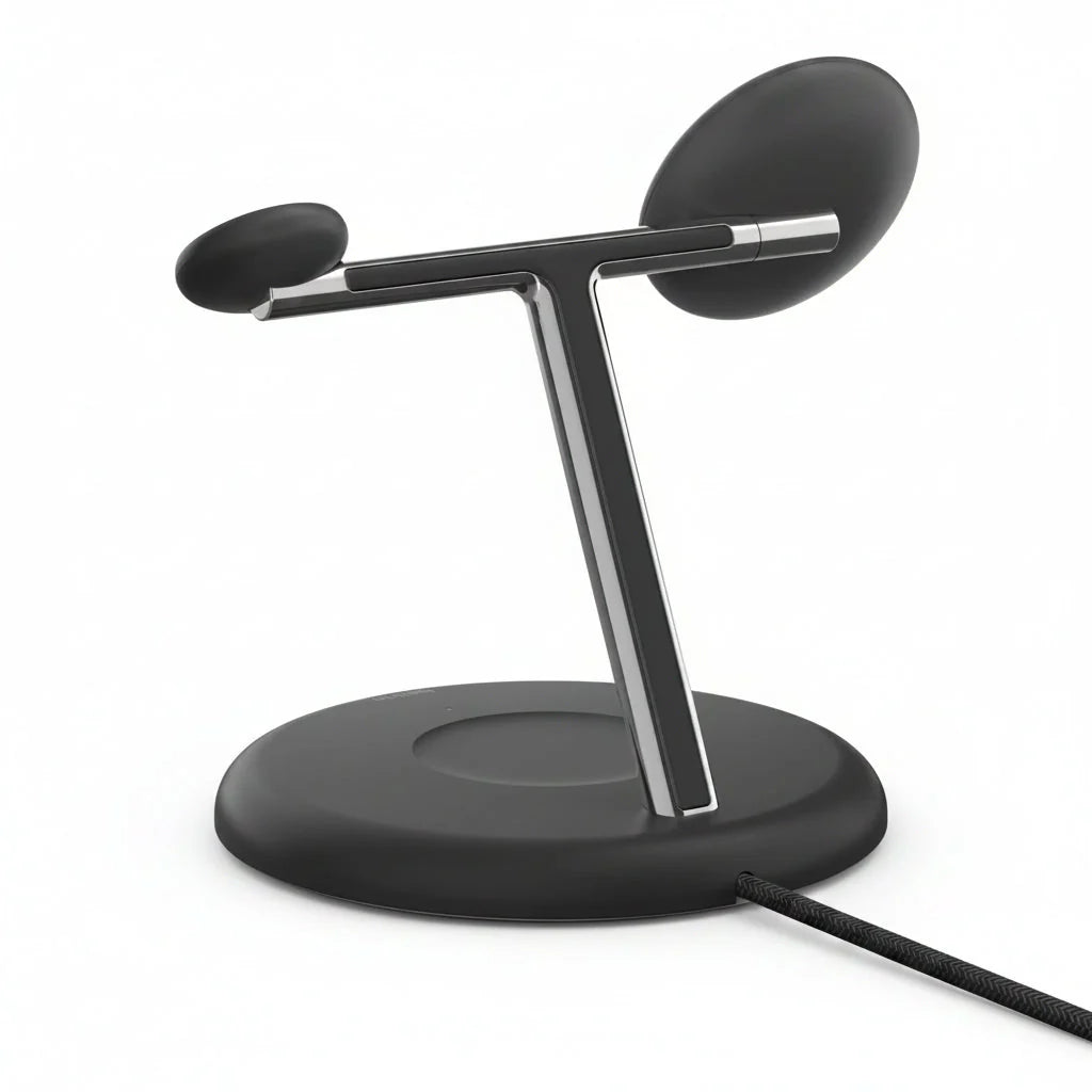 Belkin BoostCharge Pro 3-in-1 Magnetic Charging Stand - Black - MagSafe Wireless Charger Belkin