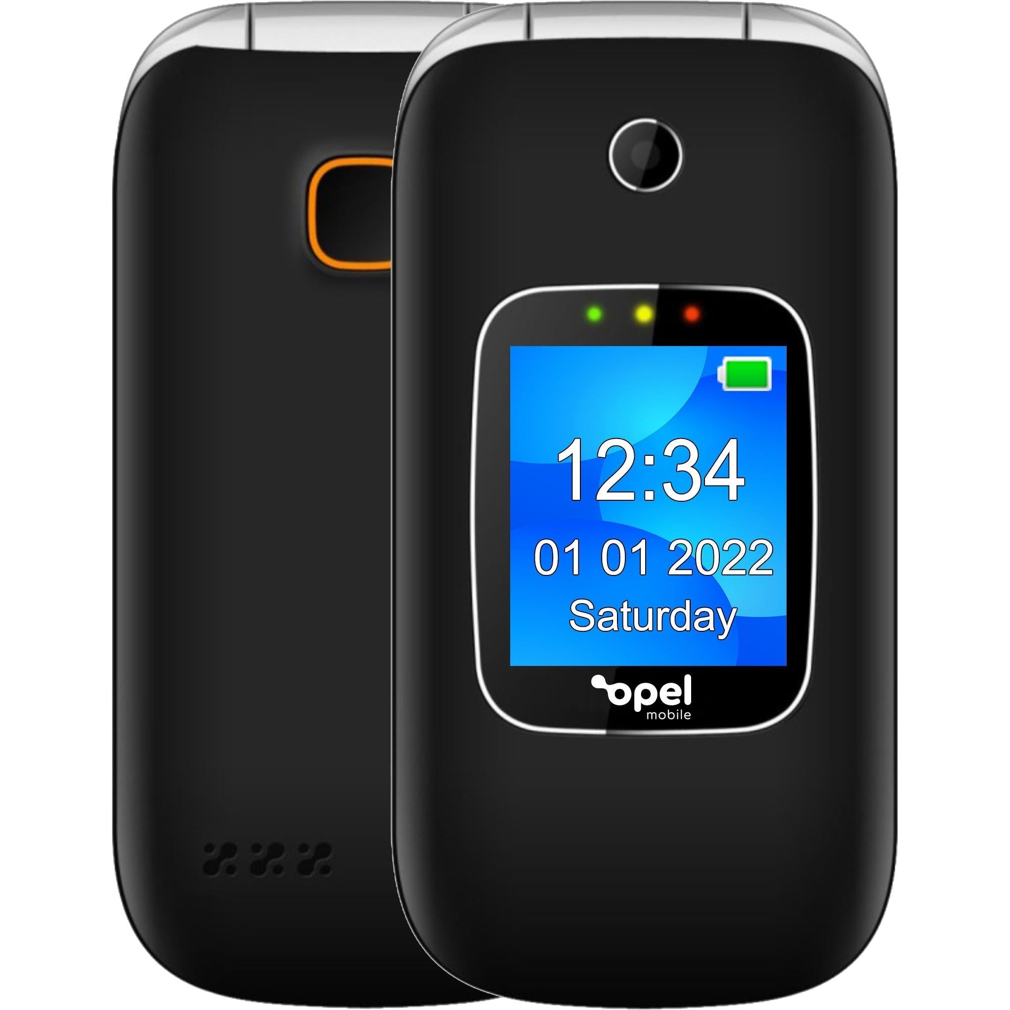 Opel Mobile FlipPhone 6 4G (Black/Grey) - (AU Version) - Refurbished