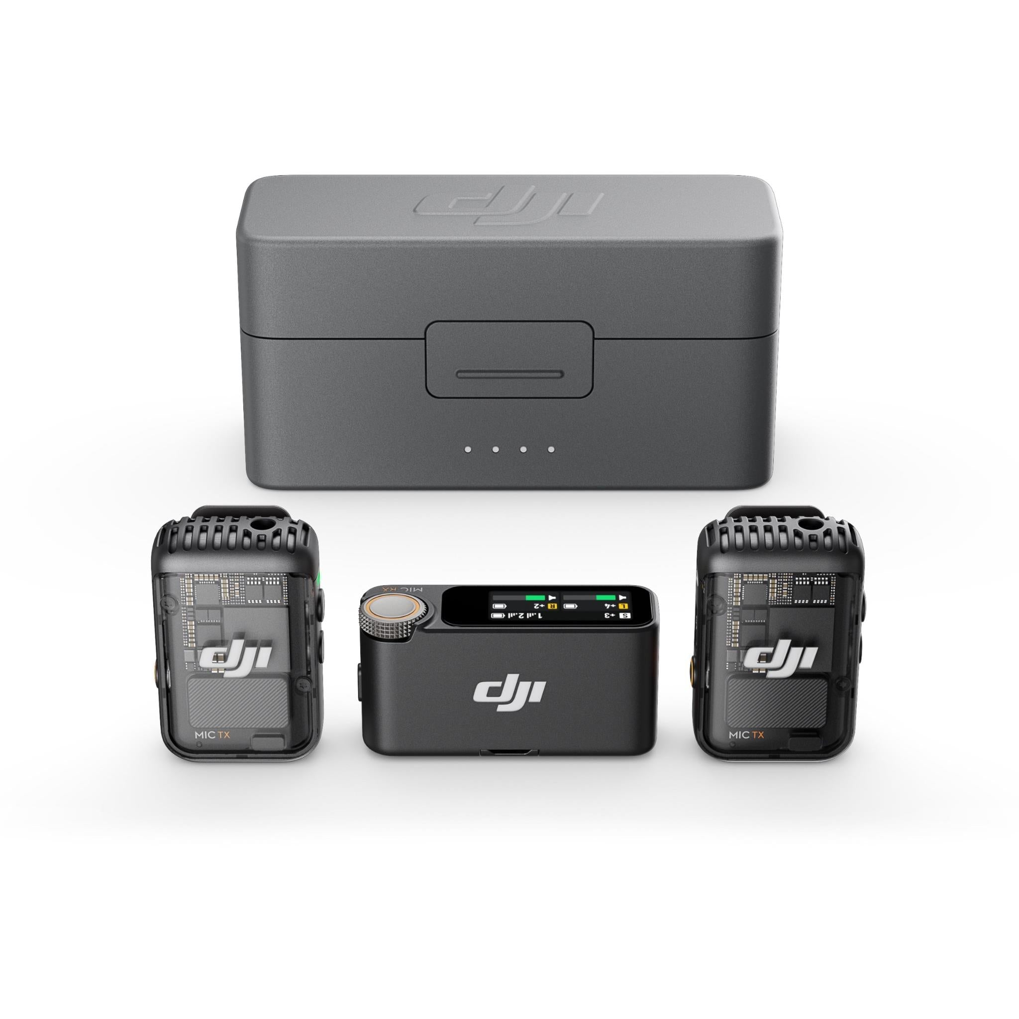 DJI Mic 2 (2TX + 1RX + Charging Case) - Black (AU Version)