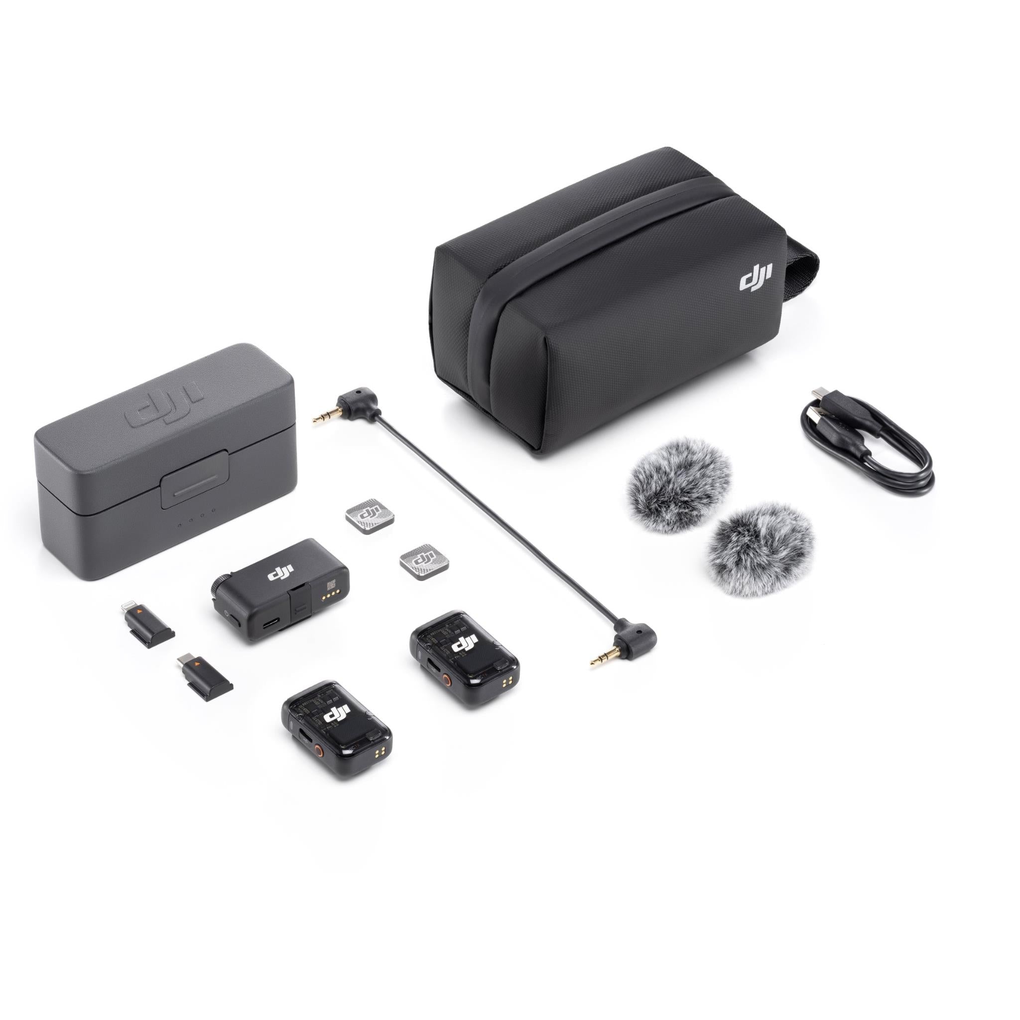 DJI Mic 2 (2TX + 1RX + Charging Case) - Black (AU Version)