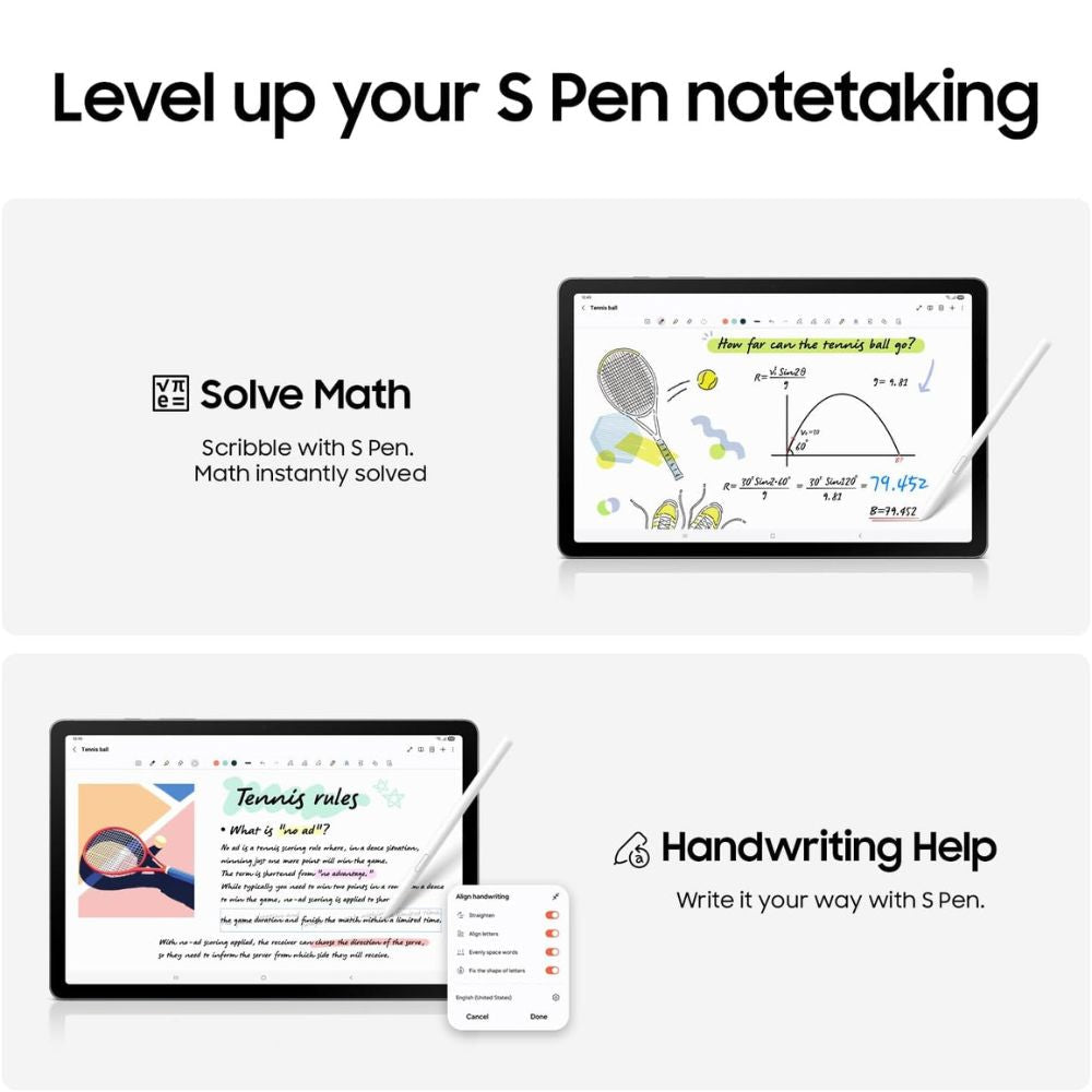 Samsung Galaxy Tab S10 Lite – WiFi & LTE – 8GB/256GB, 6GB/128GB – Silver, Grey, Red