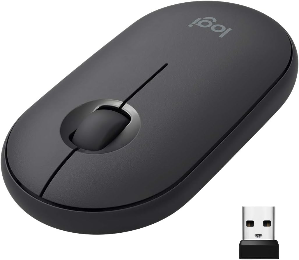 Logitech M350 Pebble Wireless Mouse - Graphite