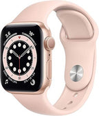Apple Watch Series 6 GPS, 40mm Aluminium Case with Pink Sport Band (Refurbished Grade A)