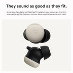 Google Pixel Buds Pro 2 - Porcelain (Wireless Noise-Cancelling Earbuds) - Pristine Refurbished Google
