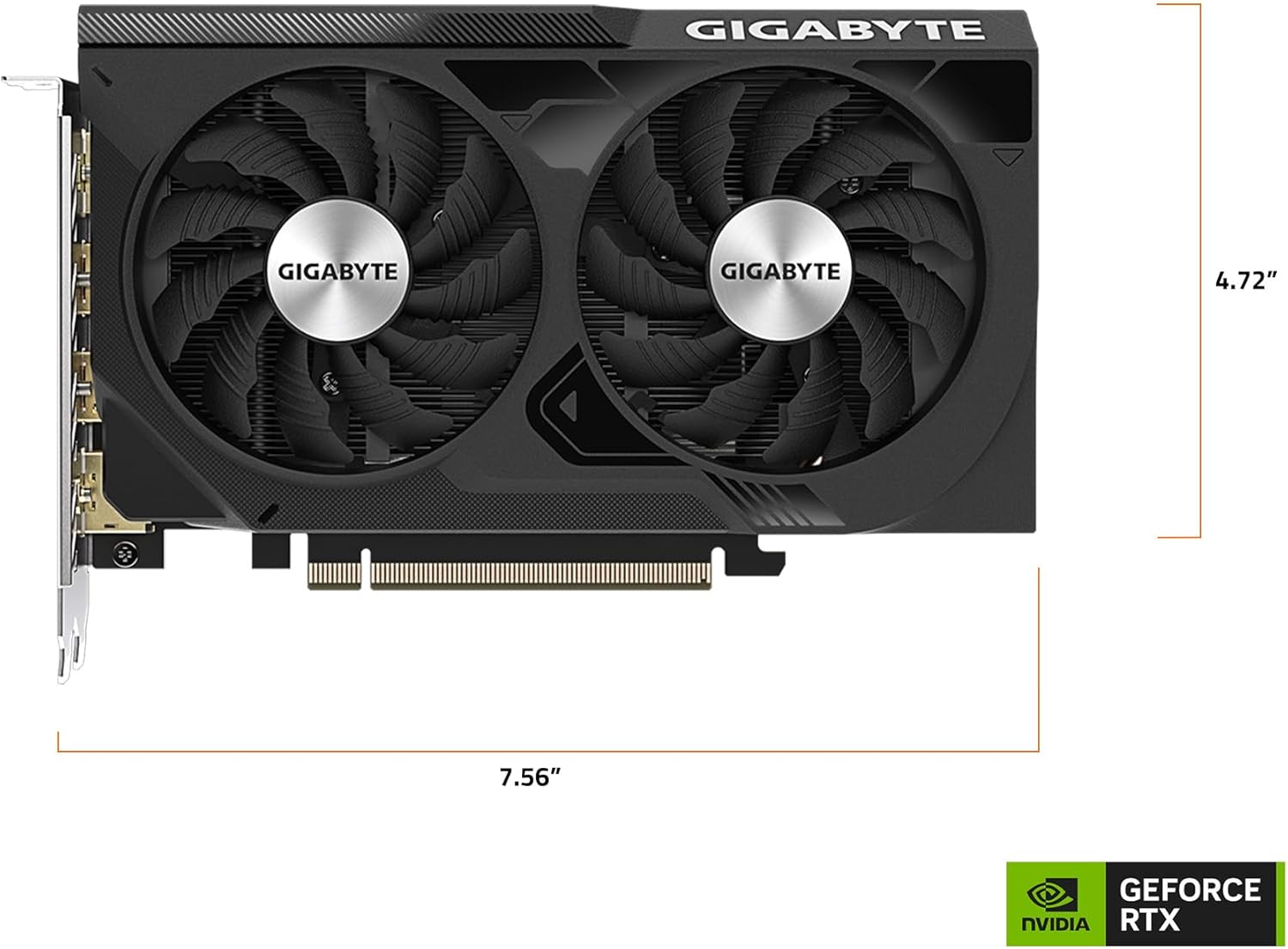 GIGABYTE GeForce RTX 4060 WINDFORCE OC 8G Graphics Card, 2X WINDFORCE Fans, 8GB 128-bit GDDR6, GV-N4060WF2OC-8GD