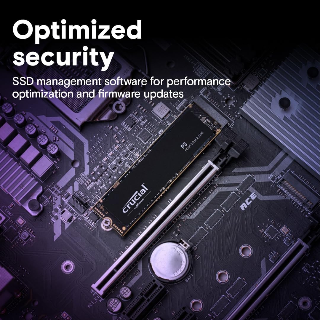 Crucial P3 1TB PCIe 3.0 NVMe M.2 2280 Internal SSD