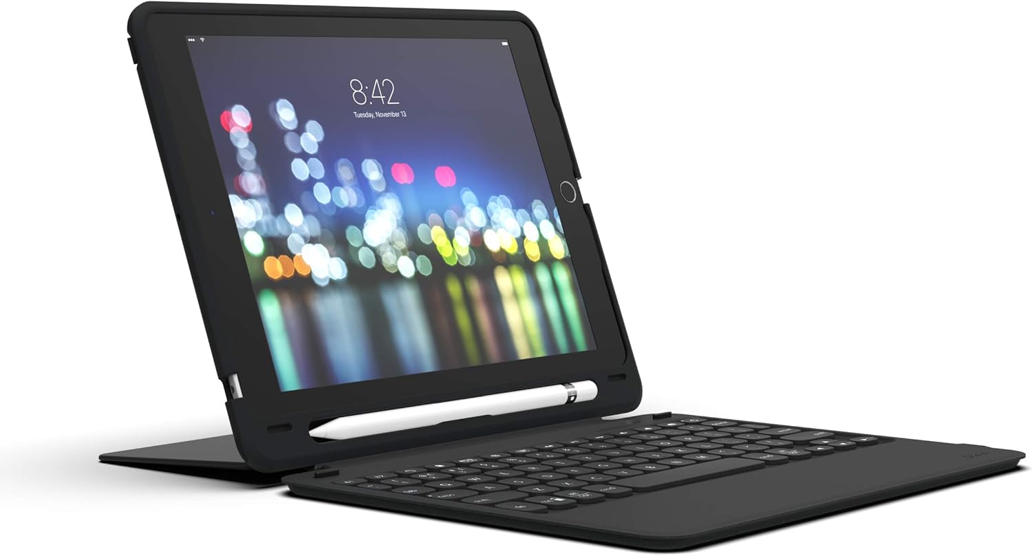 ZAGG Slim Book Go - Bluetooth Keyboard and Case - Made for Apple iPad 10.2" - Black