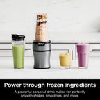Powerful Ninja Nutri-Blender Plus 900W Personal Blender for Smoothies, Shakes & Ice Crushing Black - (AU Version) - Pristine - Refurbished