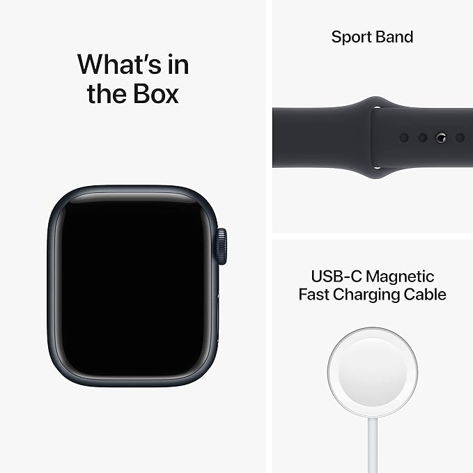 Apple Watch Series 8 GPS + Cellular 41mm Midnight Aluminum Case w/Midnight Sport Band