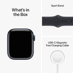 Apple Watch Series 8 GPS + Cellular 41mm Midnight Aluminum Case w/Midnight Sport Band - Pristine - Refurbished Apple