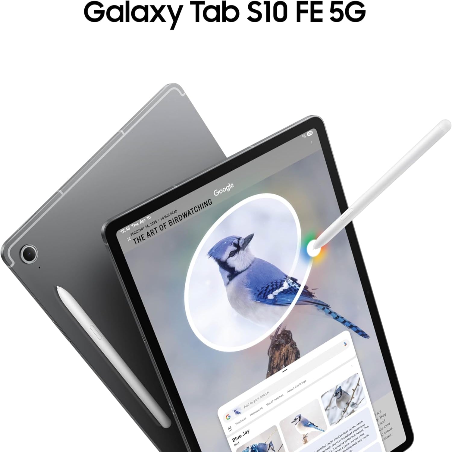 Samsung Galaxy Tab S10 FE 5G Android Tablet 128GB Grey - Pristine - Refurbished