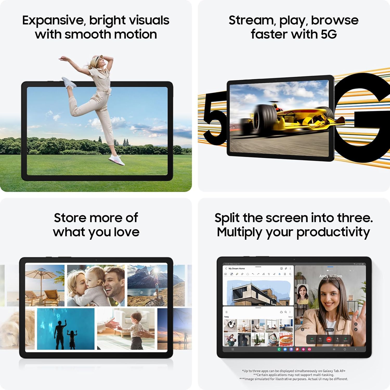 Samsung Galaxy Tab A9+ WiFi Tablet 64GB Graphite ( AU Version )